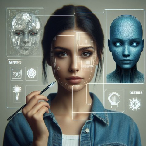 AI Face Generation Icon